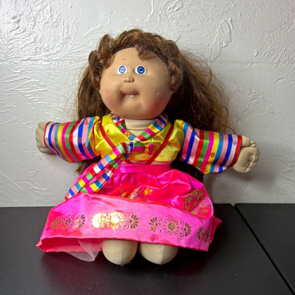 Cabbage Patch Kids Soft Body dressed in traditional Korean hanbok style outfit